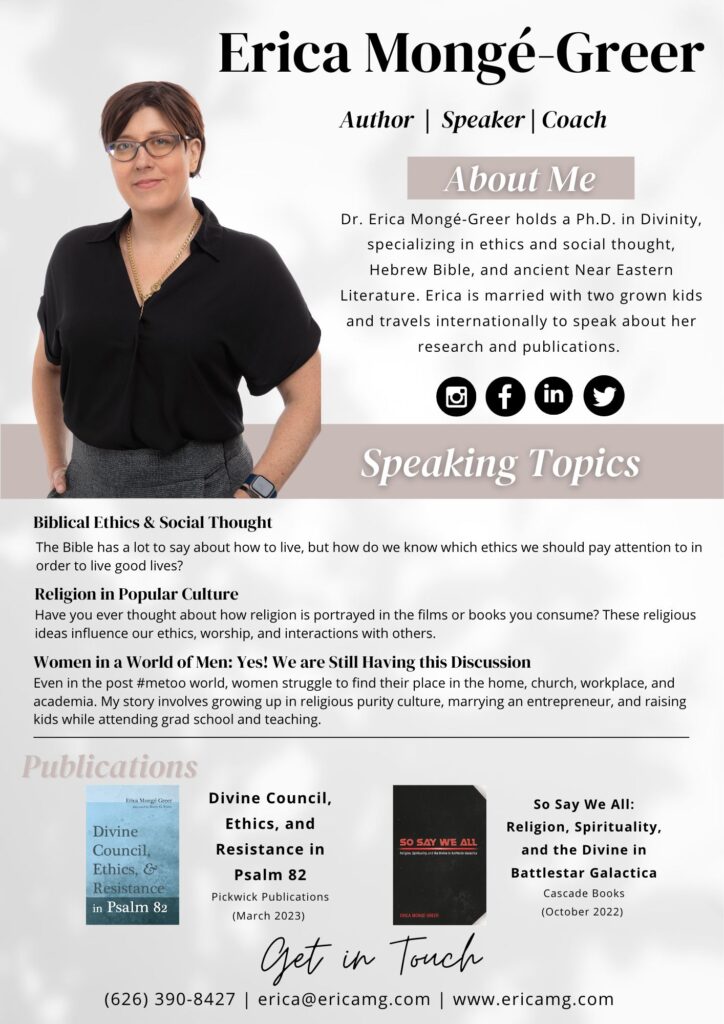 Erica Speaker Sheet